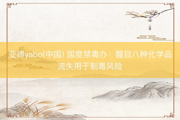 亚搏yabo(中国) 国度禁毒办：醒目八种化学品流失用于制毒风险