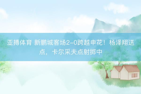亚搏体育 新鹏城客场2-0跨越申花！杨泽翔送点，卡尔采夫点射